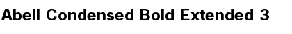 Download Abell Condensed Bold Extended 3 Font Download Abell Condensed Bold Extended 3 Font