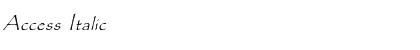 Download Access Italic Font Download Access Italic Font