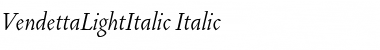 Download VendettaLightItalic Font Download VendettaLightItalic Font