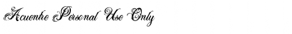 Download Acuentre Personal Use Only Font Download Acuentre Personal Use Only Font