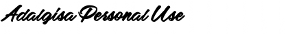 Download Adalgisa Personal Use Font Download Adalgisa Personal Use Font