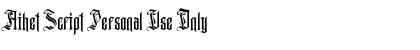 Download Aihet Script Personal Use Only Font Download Aihet Script Personal Use Only Font