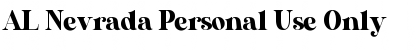 Download AL Nevrada Personal Use Only Font Download AL Nevrada Personal Use Only Font