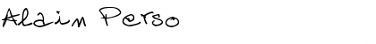 Download Alain Perso Font Download Alain Perso Font