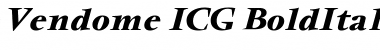 Vendome ICG BoldItalic Font