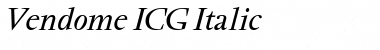 Download Vendome ICG Font Download Vendome ICG Font