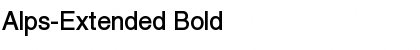 Alps-Extended Bold Font