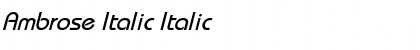 Download Ambrose Italic Font Download Ambrose Italic Font
