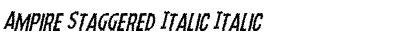 Download Ampire Staggered Italic Font Download Ampire Staggered Italic Font