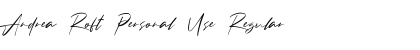 Download Andrea Roft Personal Use Font Download Andrea Roft Personal Use Font