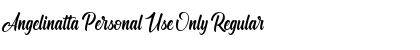 Download Angelinatta Personal Use Only Font Download Angelinatta Personal Use Only Font