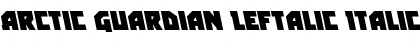 Download Arctic Guardian Leftalic Font Download Arctic Guardian Leftalic Font