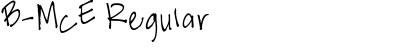 Download B-McE Font Download B-McE Font