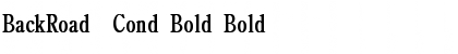 Download BackRoad Cond Bold Font Download BackRoad Cond Bold Font