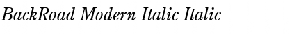 Download BackRoad Modern Italic Font Download BackRoad Modern Italic Font