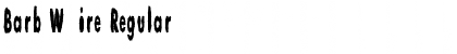 Download Barb Wire Font Download Barb Wire Font