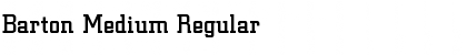 Download Barton Medium Font Download Barton Medium Font