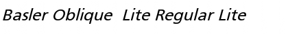 Download Basler Oblique Lite Font Download Basler Oblique Lite Font