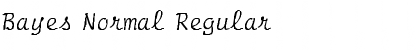 Download Bayes Normal Font Download Bayes Normal Font