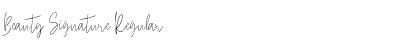 Download Beauty Signature Font Download Beauty Signature Font
