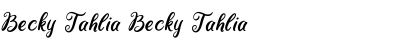 Download Becky Tahlia Font Download Becky Tahlia Font