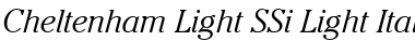 Download Cheltenham Light SSi Font Download Cheltenham Light SSi Font