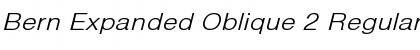 Download Bern Expanded Oblique 2 Font Download Bern Expanded Oblique 2 Font