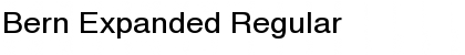 Download Bern Expanded Font Download Bern Expanded Font