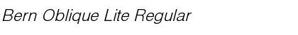 Download Bern Oblique Lite Font Download Bern Oblique Lite Font