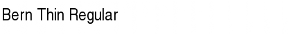 Download Bern Thin Font Download Bern Thin Font