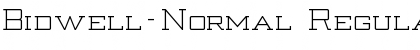 Download Bidwell-Normal Font Download Bidwell-Normal Font