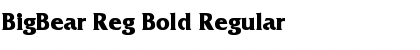 Download BigBear Reg Bold Font Download BigBear Reg Bold Font