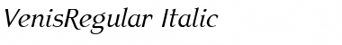 Download VenisRegular Italic Font Download VenisRegular Italic Font
