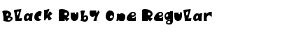 Download Black Ruby One Font Download Black Ruby One Font