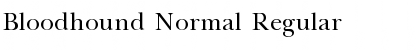 Download Bloodhound Normal Font Download Bloodhound Normal Font