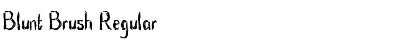 Download Blunt Brush Font Download Blunt Brush Font