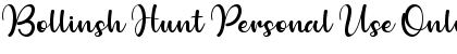 Download Bollinsh Hunt Personal Use Only Font Download Bollinsh Hunt Personal Use Only Font