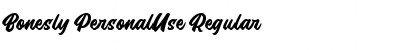 Download Bonesly PersonalUse Font Download Bonesly PersonalUse Font