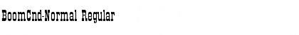 Download BoomCnd-Normal Font Download BoomCnd-Normal Font