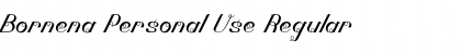 Download Bornena Personal Use Font Download Bornena Personal Use Font