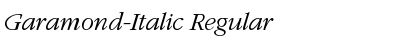 Download Garamond-Italic Font Download Garamond-Italic Font