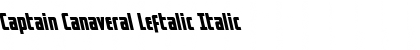 Download Captain Canaveral Leftalic Font Download Captain Canaveral Leftalic Font