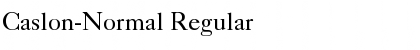 Download Caslon-Normal Font Download Caslon-Normal Font