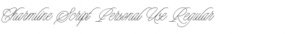 Download Charmline Script Personal Use Font Download Charmline Script Personal Use Font