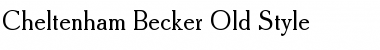Download Cheltenham Becker Old Style Font Download Cheltenham Becker Old Style Font