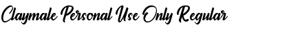 Download Claymale Personal Use Only Font Download Claymale Personal Use Only Font