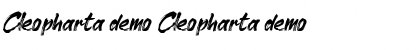 Download Cleopharta demo Font Download Cleopharta demo Font