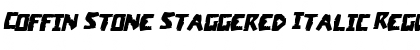 Download Coffin Stone Staggered Italic Font Download Coffin Stone Staggered Italic Font