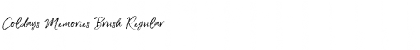 Download Coldays Memories Brush Font Download Coldays Memories Brush Font