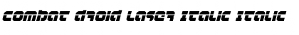 Download Combat Droid Laser Italic Font Download Combat Droid Laser Italic Font